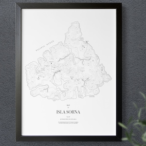 Jurassic Park carte affiche de film Isla Sorna film minimaliste imprimé décor à la maison non encadré