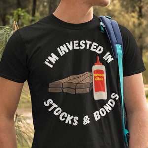 Stock and Bonds Funny Woodworking Short-Sleeve Unisex T-Shirt