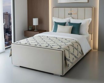 Ottoman divan storage gas lift base single double king super king fabric plush velvet crush linoso chenille leather silver blue steel blac..