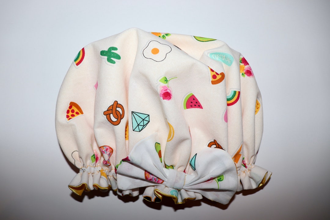 Kids Fun Emojis W/ Bow Gift for Little Girls Satin Lined Comfy