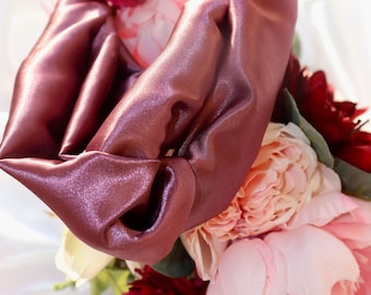 Merlot Satin Stretchy Headband: Women's Hair Accessory