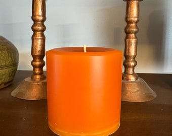 Vela de pilar de 4x4 hecha a mano y personalizable.