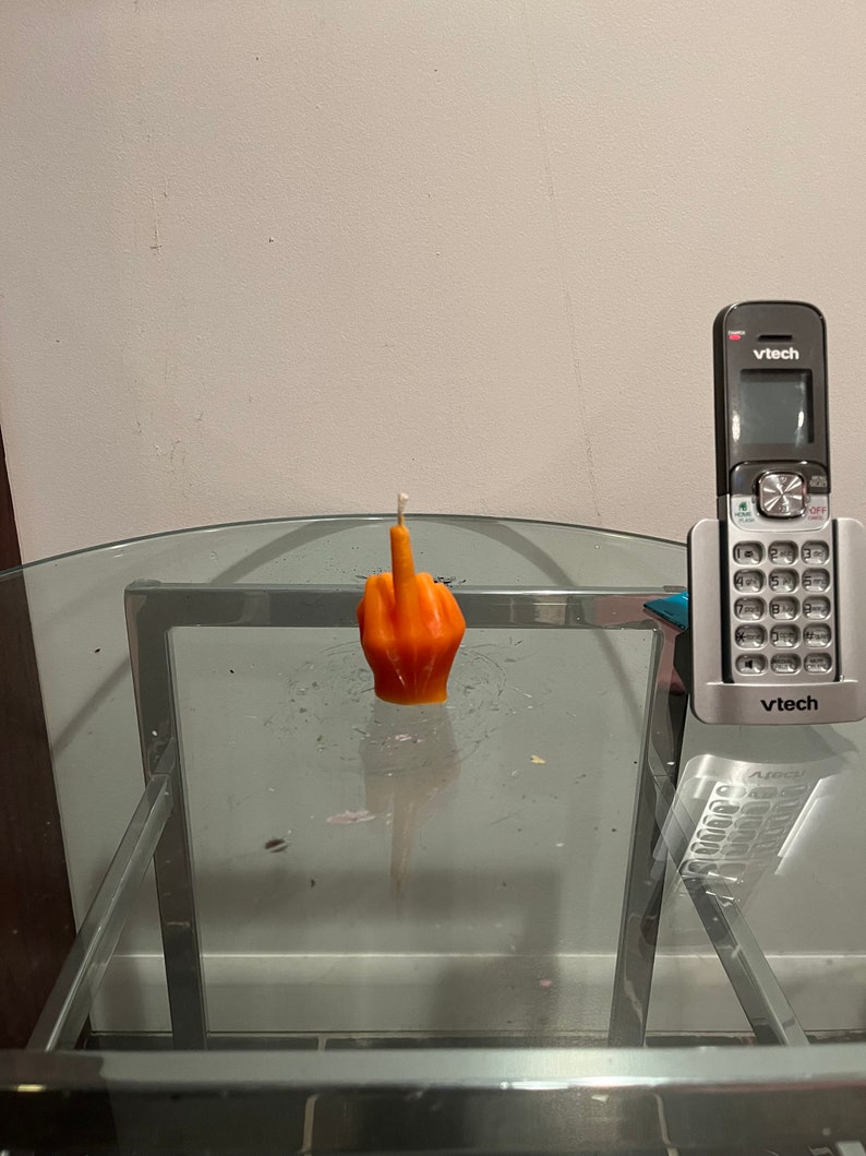Black Middle Finger Candle main image 1
