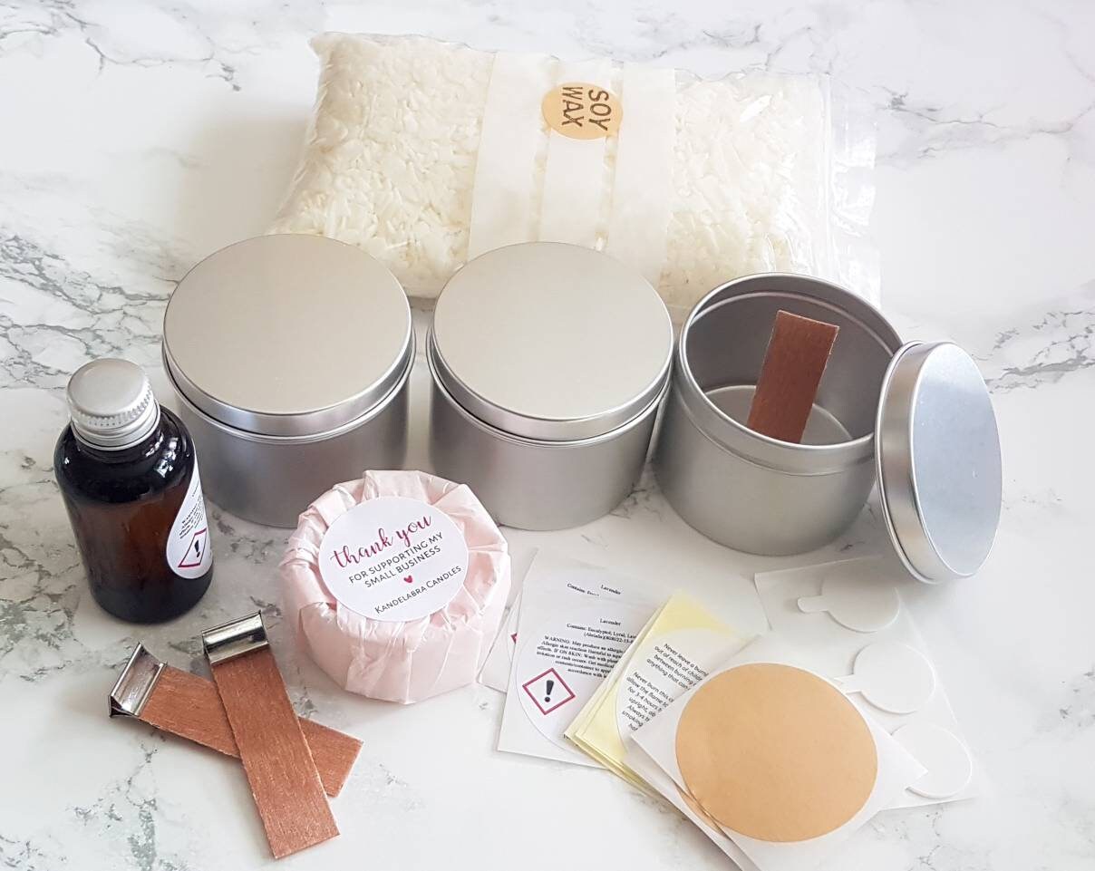Diy candle making kit make your own candle diy candle gift Etsy