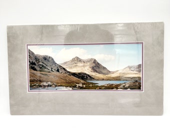 Signed Mountain Landscape Photograph - Matted RK Brown Print