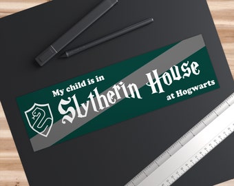 Slytherin House, Harry Potter, Hogwarts, Lighted Glass Block