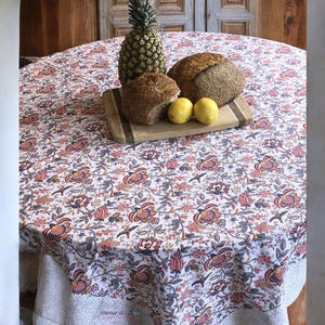 Provence Square Cotton Tablecloth - Colombe White - Home Decor Gift Idea