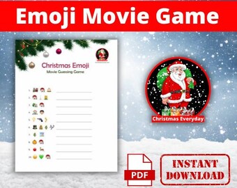 Christmas Movie Emoji Game - Etsy UK