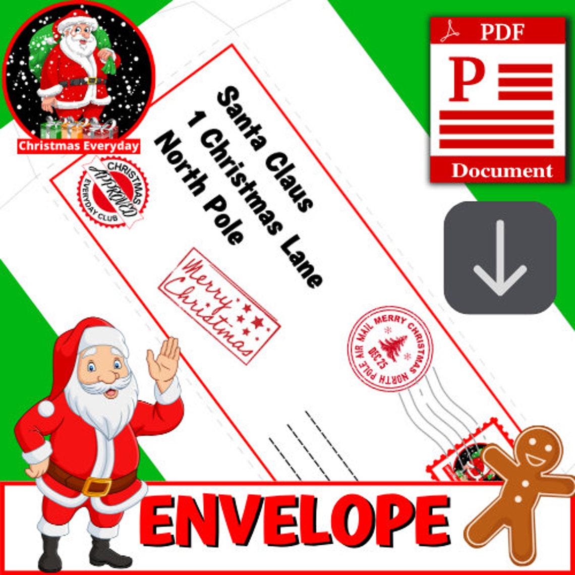 Christmas Letter To Santa Christmas Letter From Santa Etsy UK