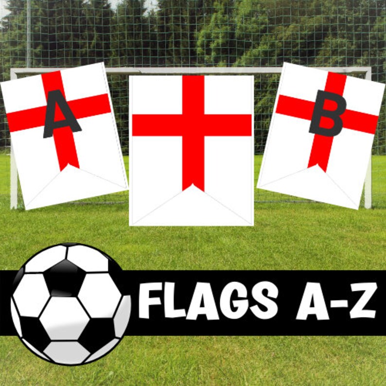 World Cup Flag Football Printable Soccer Prints Soccer Etsy