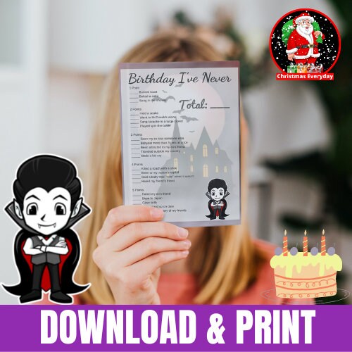 Vampire Birthday Party Halloween Birthday Printable Party - Etsy
