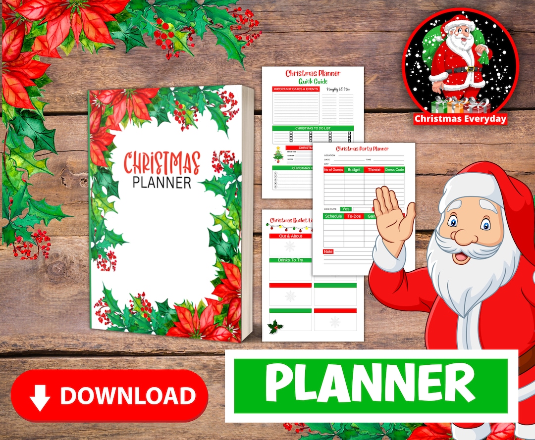 Christmas Planner Printable, Christmas Organizer, Christmas to Do List ...