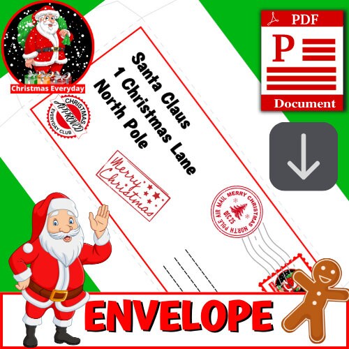 Printable Letter To Santa Letter From Santa Letter To Santa Envelope printable-letter-to-santa-letter-from-santa-letter-to-santa-envelope