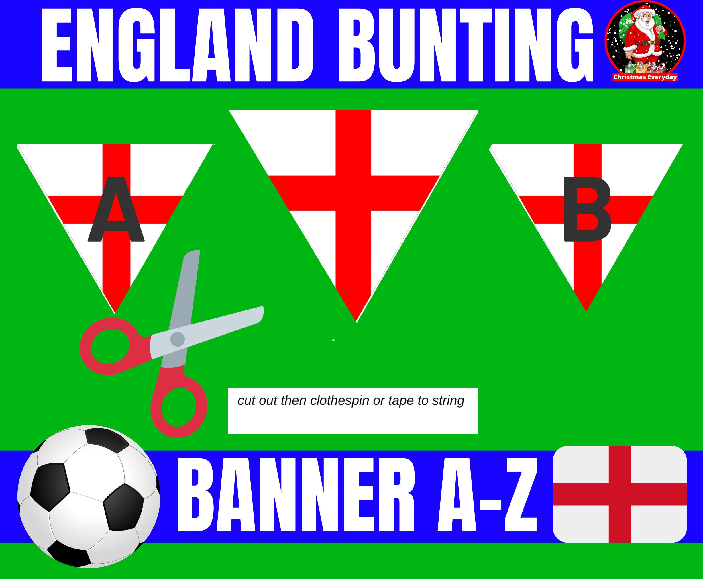 England Flag Bunting. World Cup Flag England Football Flag Etsy