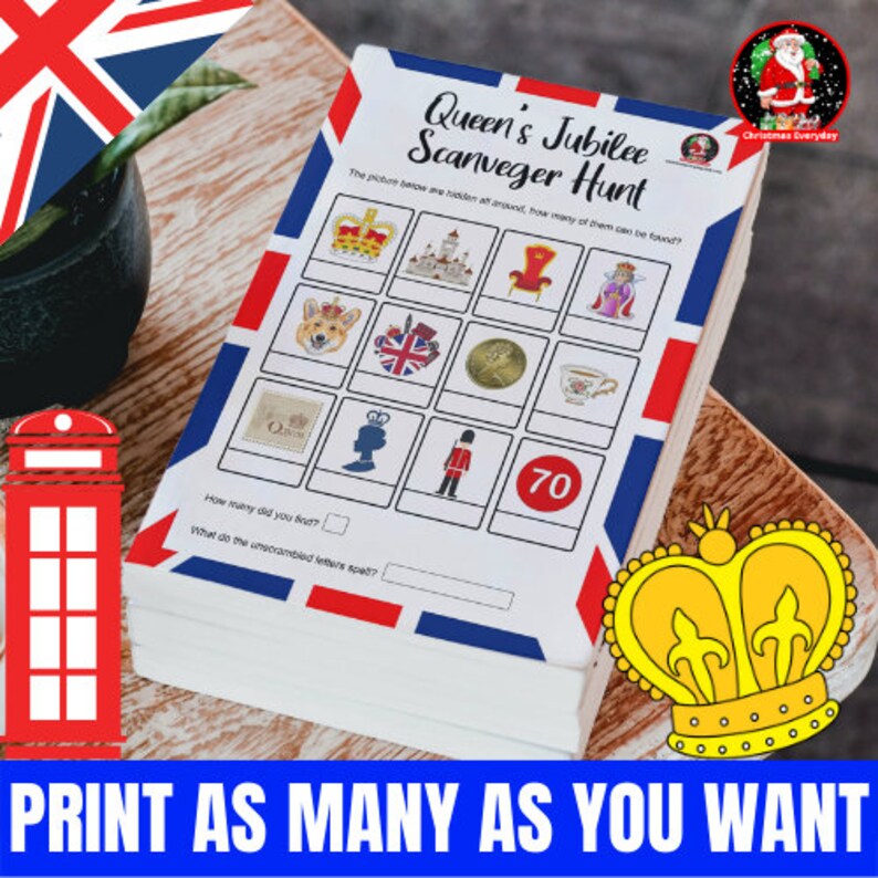 Platinum Jubilee Games Bundle Street Party Activity Platinum Etsy