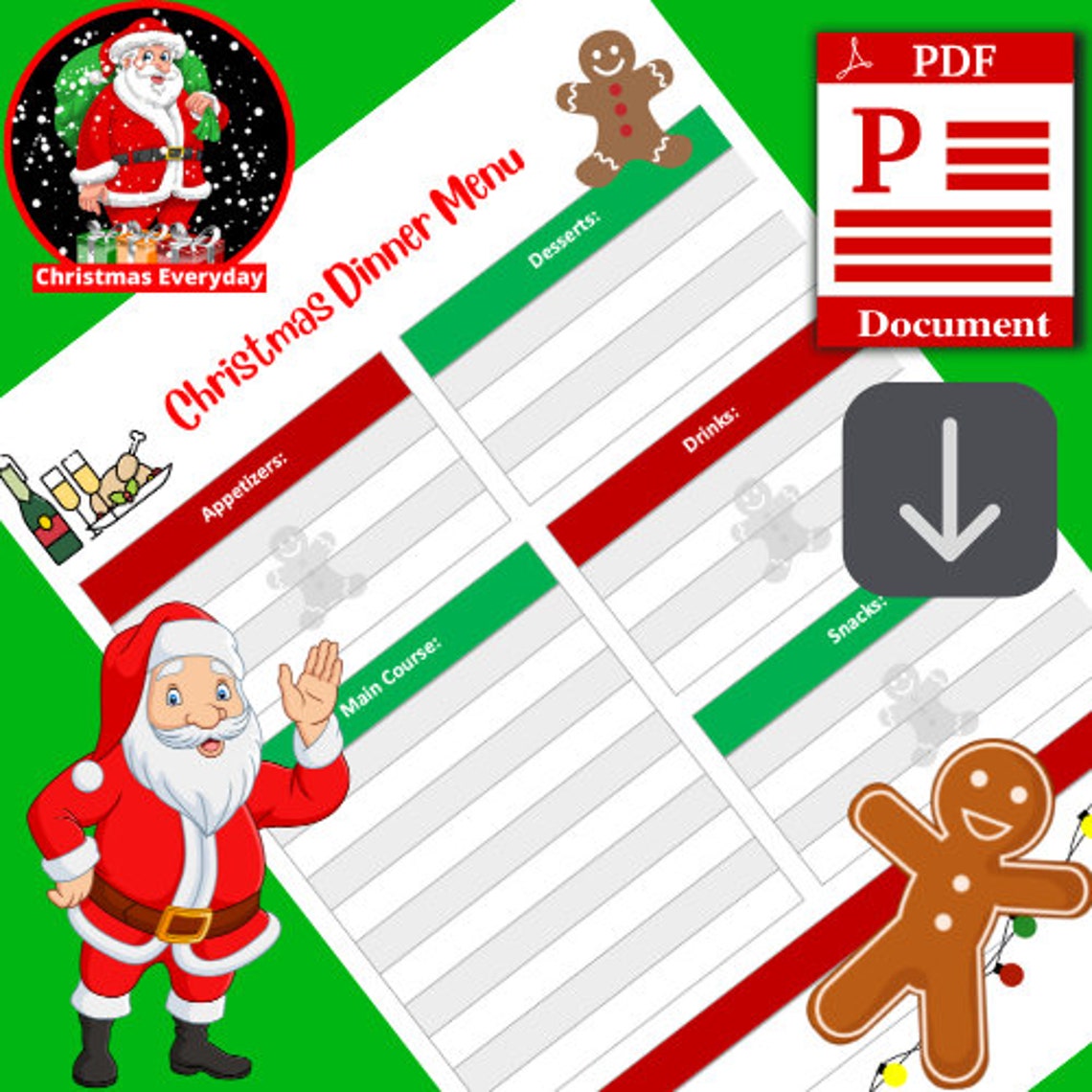 Christmas Planner Printable, Christmas Organizer, Christmas to Do List