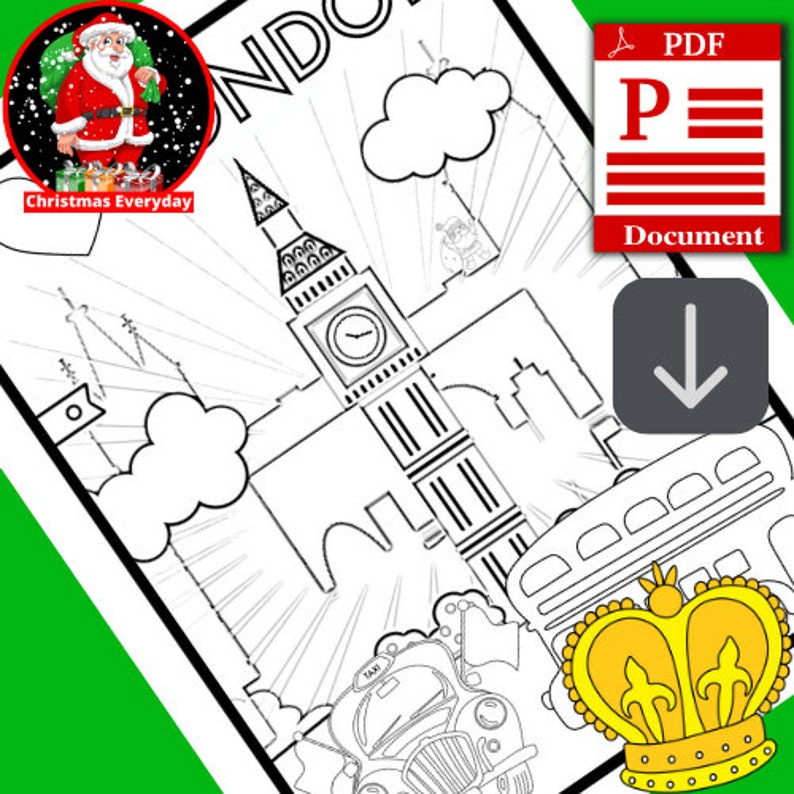 Platinum Jubilee Colouring Pages Queens Platinum Jubilee - Etsy UK