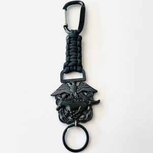 US Navy Mustang Paracord Keychain.