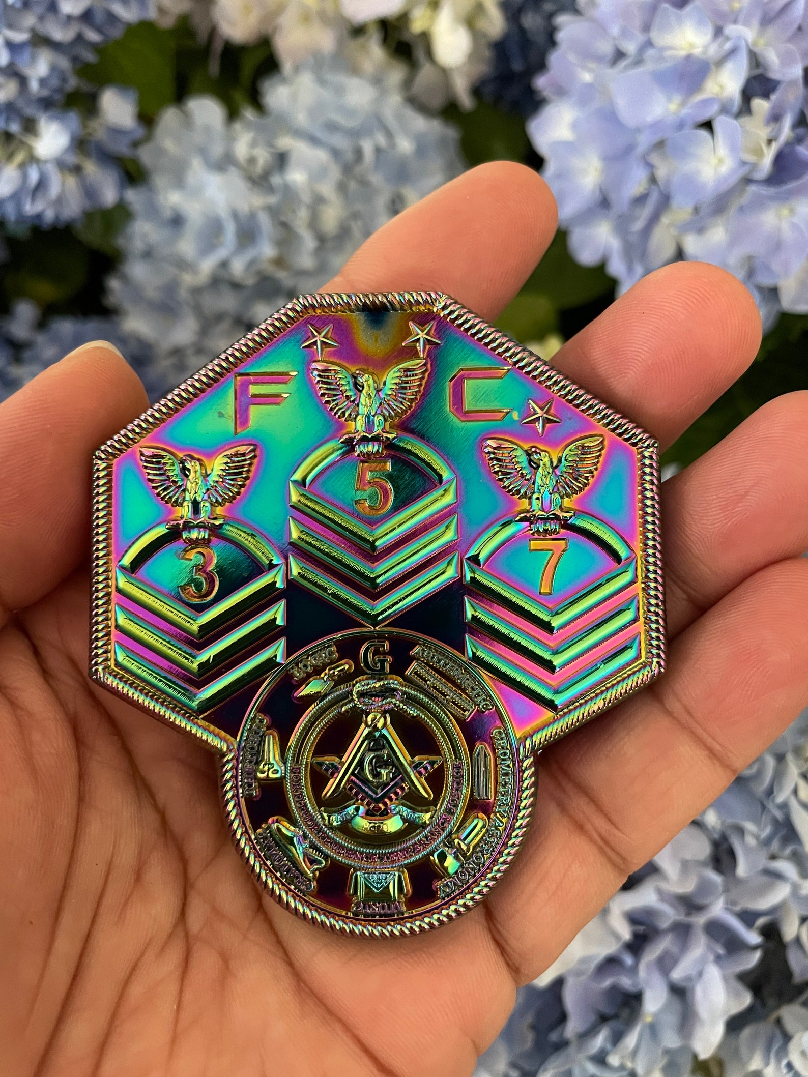 Masonic 357 Challenge Coin Etsy