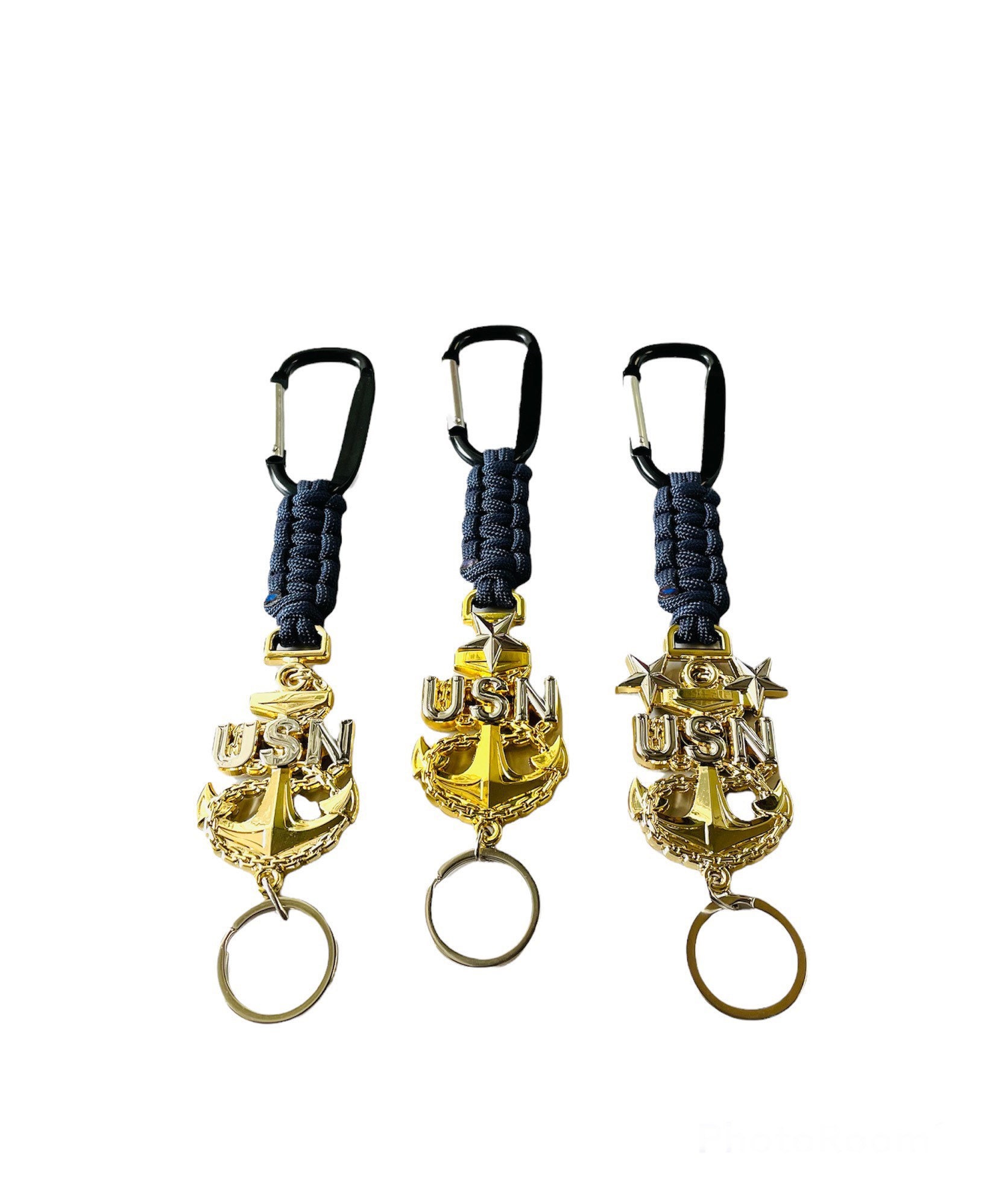 Navy Anchor Keychain - Etsy