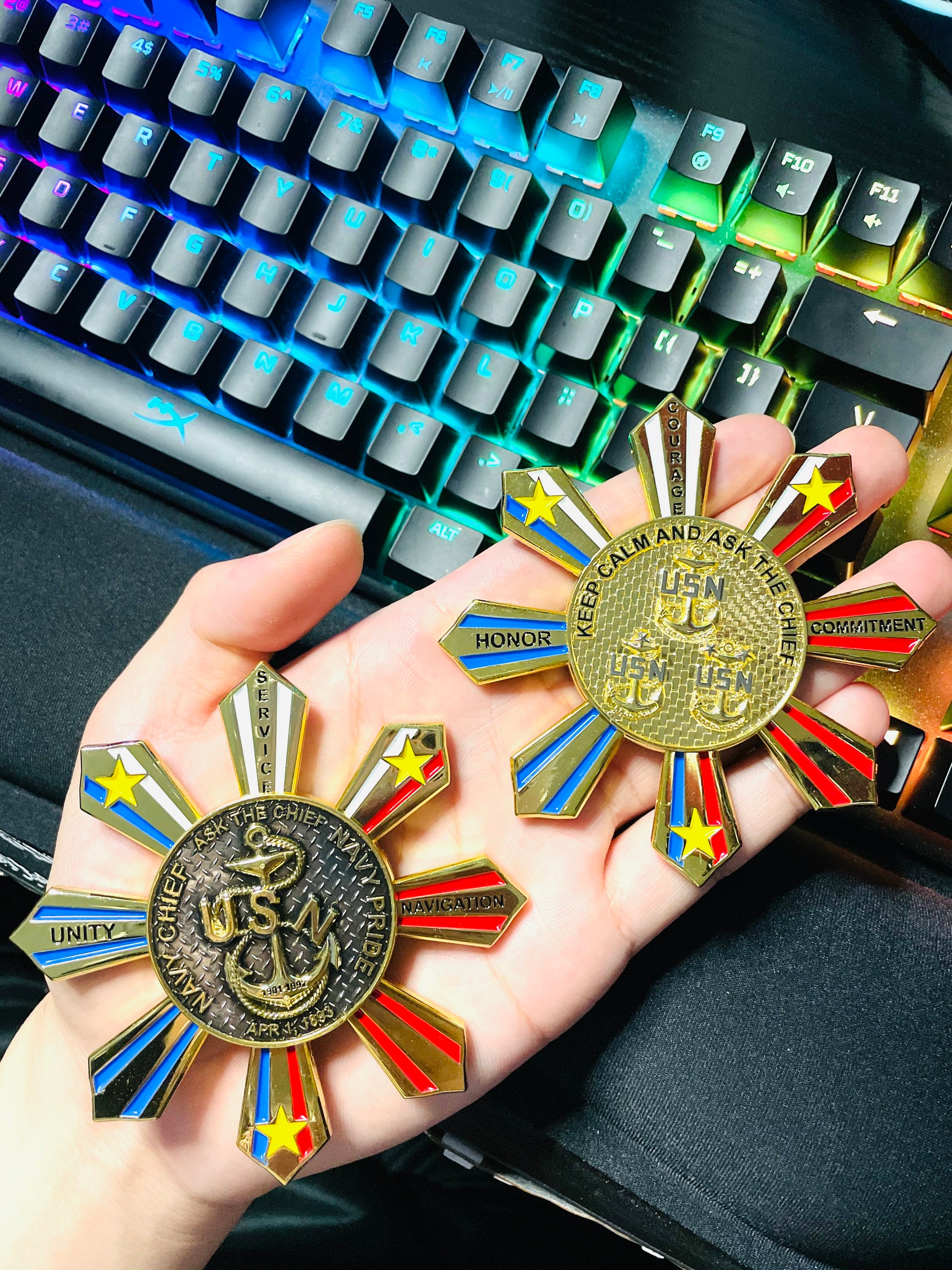 USNチーフプライドチャレンジコイン　まとめ売り USN Navy Chief CPO Chiefos Cheetos Bag Mess Pride Challenge