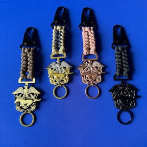 US Navy LDO/CWO Sanctified Weave Paracord Keychains