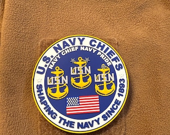 US Navy CPO Mess Glow in the Dark 4” PVC Patch