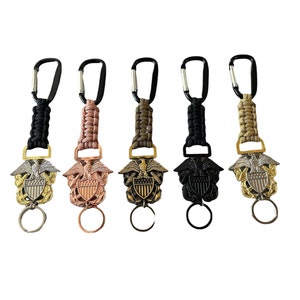 US Navy Officer paracord keychain