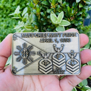 USN TFC Antique Gold Challenge Coin