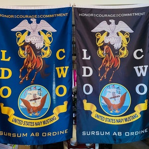 USN CWO/LDO 5X3 Vertical Flag