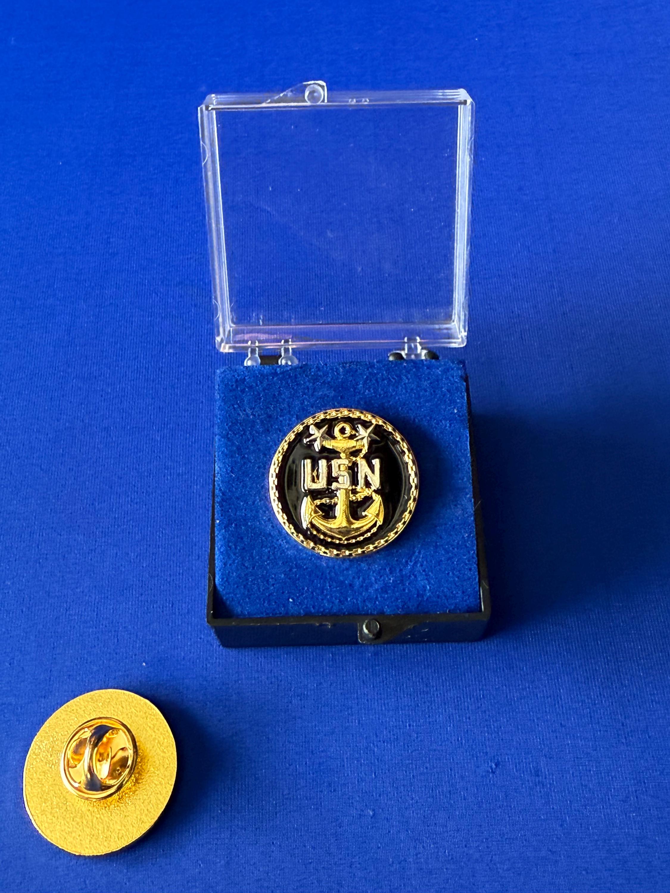 USN Chief, Senior Chief, Master Chief Lapel Pins - Etsy