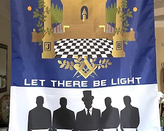 Masonic Band of Brothers Vertical Flag