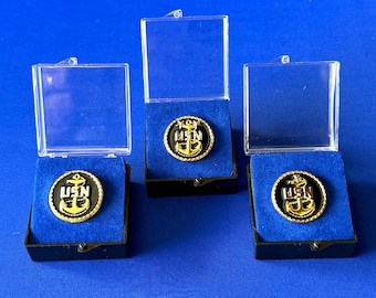 USN Chief, Senior Chief, Master Chief Lapel Pins