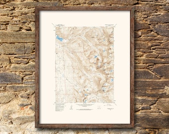 Monarch Lake Colorado location map custom map print - mountain wall art topographic map