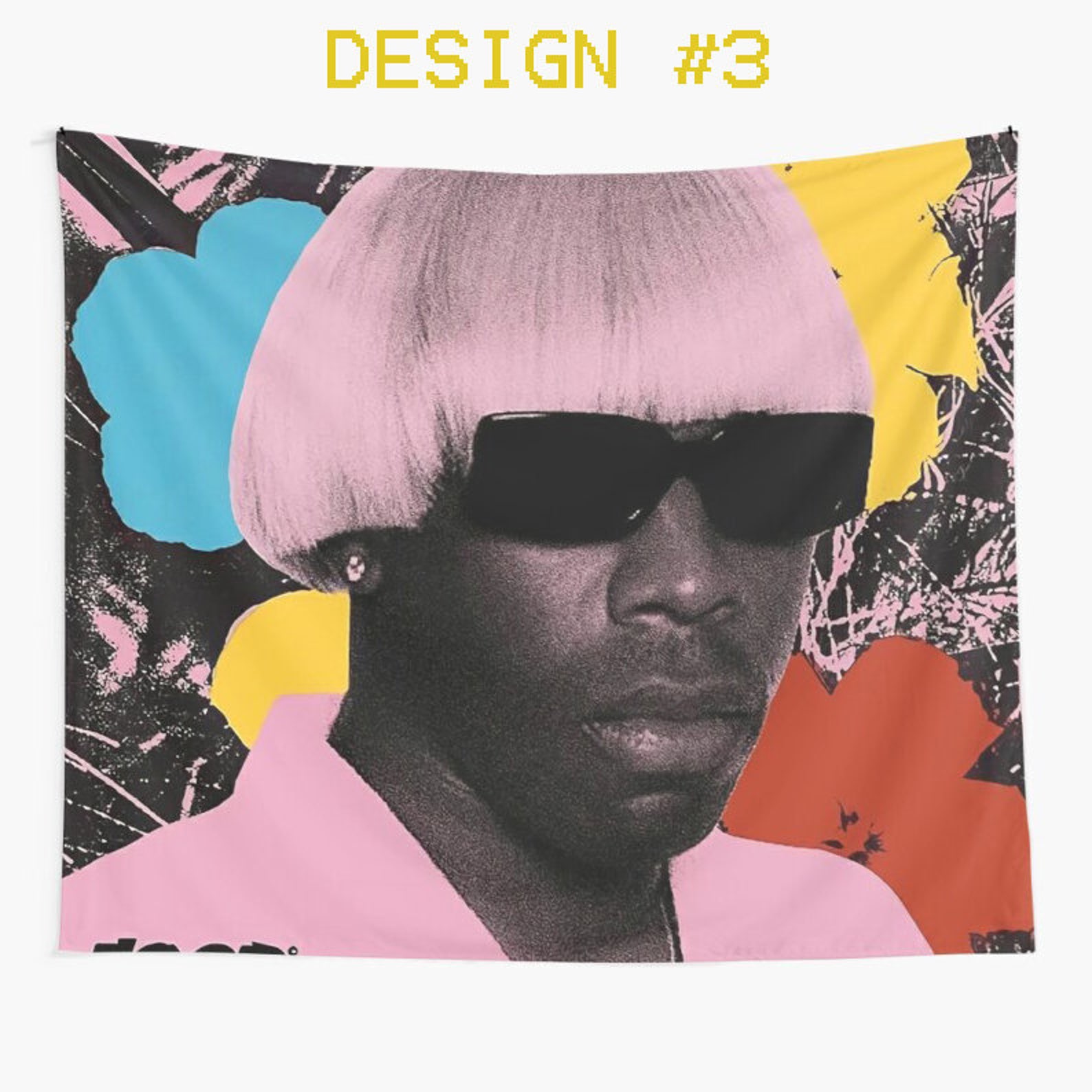 Tyler The Creator Wall Tapestry Tyler Flower Boy Wall Etsy