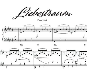 Liebestraum by Franz Liszt - "Love Dream" Romantic Classical Piano Sheet Music PDF High-Quality Solo Performance Score for Advanced Pianists