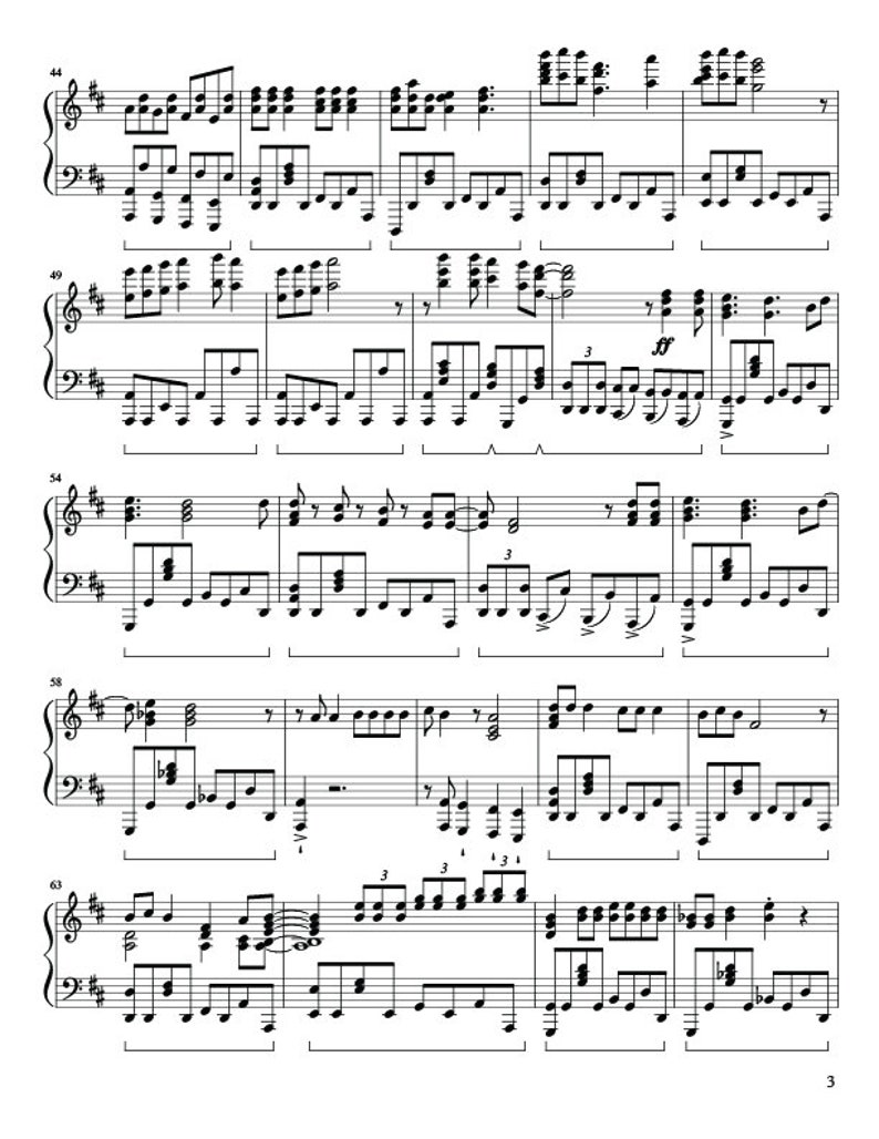 Jingle Bell Rock Piano Sheet Music Full Arrangement i Instant Download PDF image 2