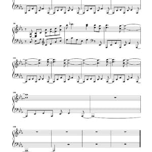 Linus and Lucy Peanuts Theme Piano Sheet Music Full Piano Arrangement Digital Download image 3