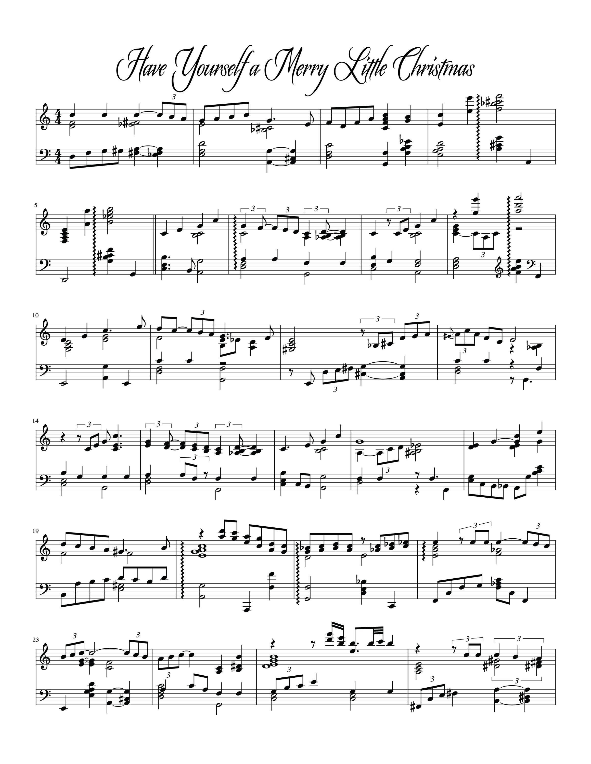 Frequently Asked Questions of have yourself a merry little christmas piano