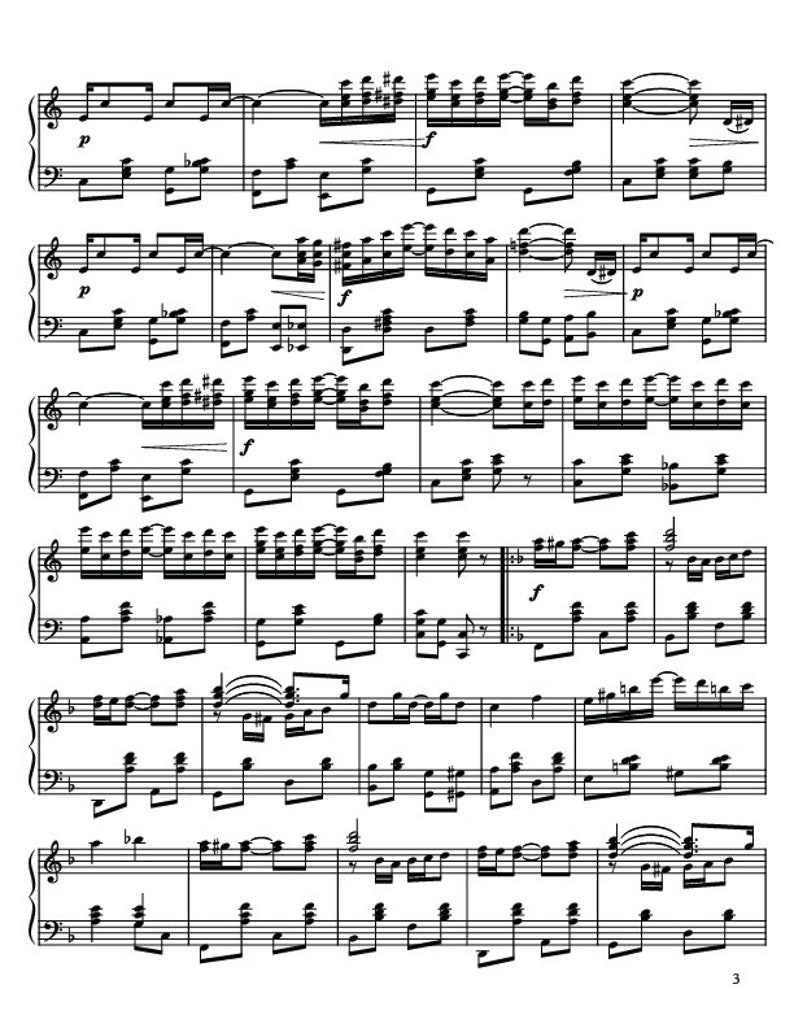 The Entertainer Sheet Music Full Piano Arrangement by Scott Joplin Digital Download image 2