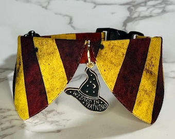 Cat Necklace | Wizard Inspired | Peter Pan Necklace | Breakaway Cat Collar | Small Dog Collar | Wizard Pet Collar | House of Valor Necklace