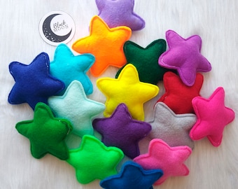 Star Toys | Cat toy | Organic Catnip and bells | Handmade Cat Gift | Gift for Cat | Felt Catnip Play Toys | Gifts for Cat Lovers