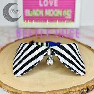 Cat Necklace | Halloween Pet Costume | Cute Cat Necklace | Pet Gift | Peter Pan Necklace | Beetlejuice Inspired Necklace | Breakaway Necklace