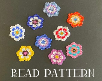 Flower PDF pattern for miyuki delica