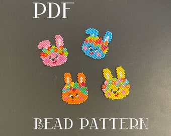 Rabbit PDF pattern for miyuki delica