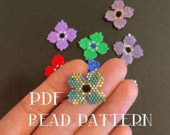 Flower 2022 PDF pattern for miyuki delica