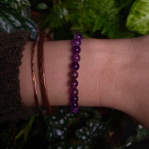 Amethyst Beaded Bracelet *Lily*