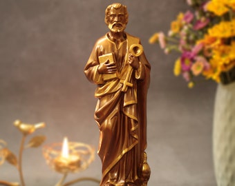 St. Peter Catholic Statue Vintage Style Religious Statuary Catholic Icon Religious Gifts Christian Art Catholic Gifts Prayer Supplies