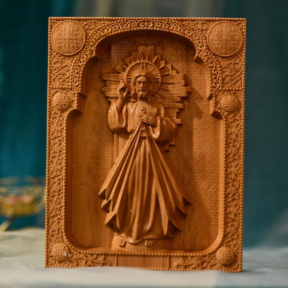 Jesus Christ blessing Wall Art Christian Gift Our Lord Blessing Wall Hanging Housewarming Gift Orthodox Icon Religious Gift Christian Prayer