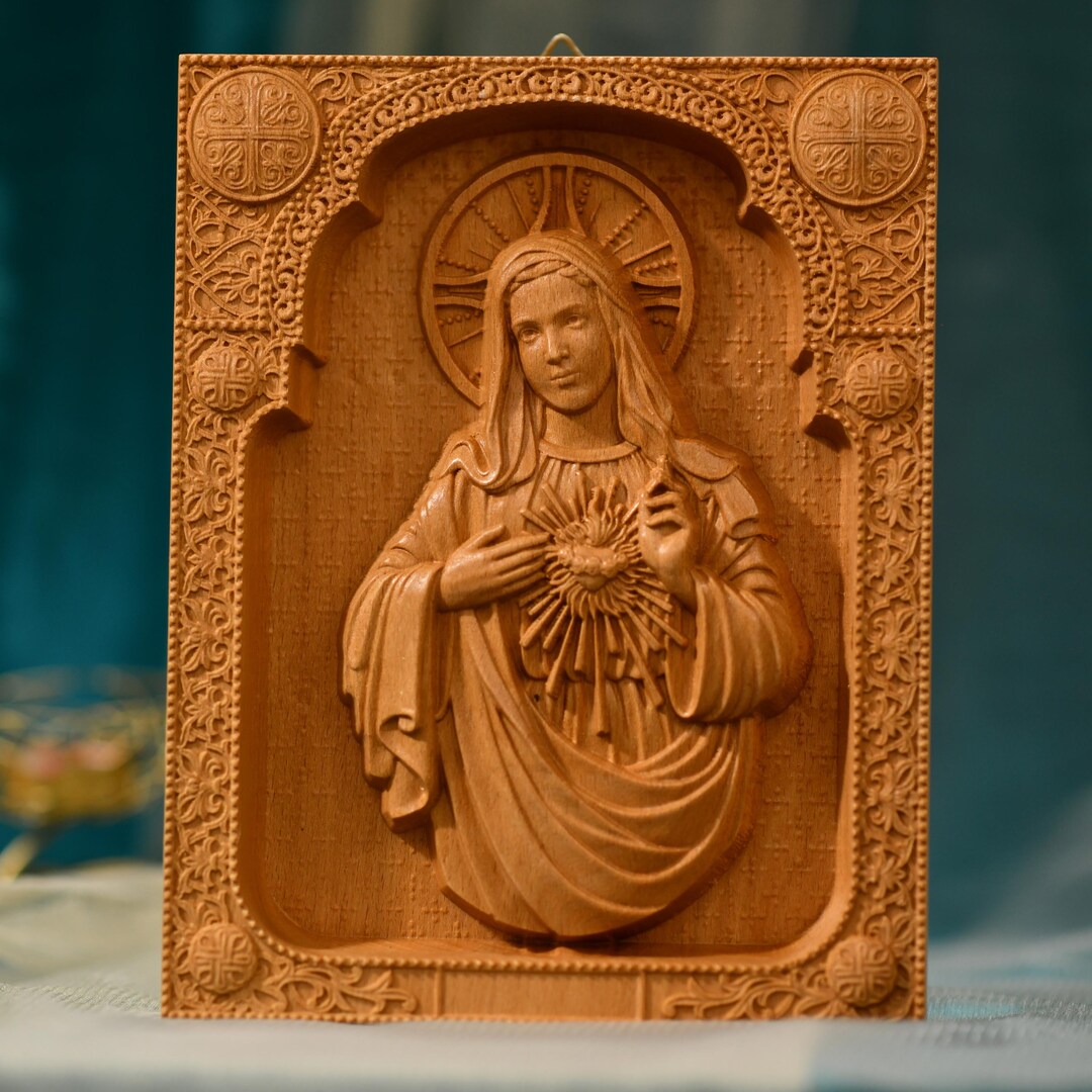 Immaculate Heart of Mary Wall Art Catholic Gifts Catholic Christian ...